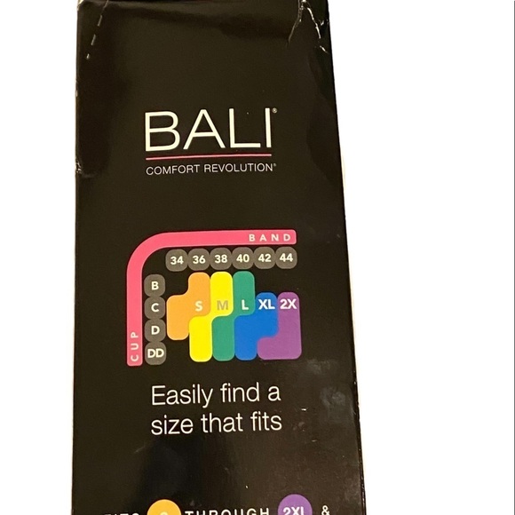 2--Bali women’s seamless bras with foam cups in 2XL. One nude and one white bra. - Picture 4 of 5